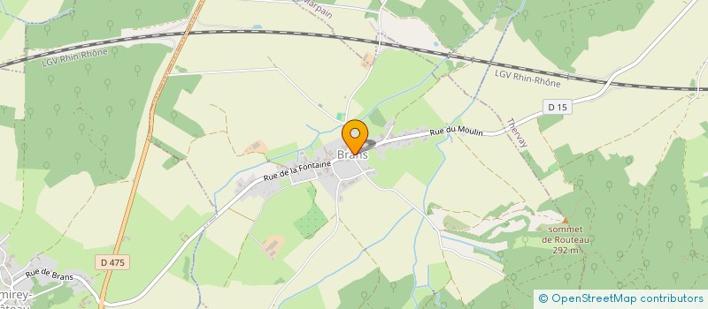 localisation de l'entreprise COMMUNE DE BRANS  BRANS