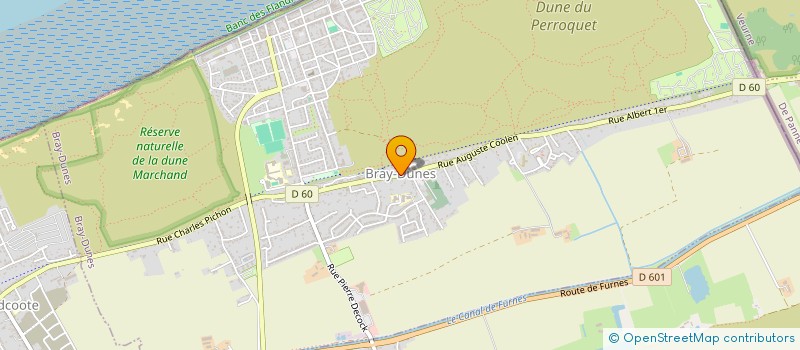localisation de l'entreprise COMMUNE DE BRAY DUNES  BRAY-DUNES