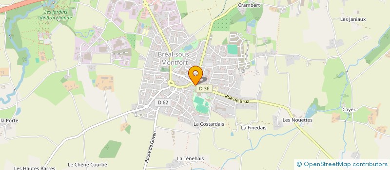 localisation de l'entreprise COMMUNE DE BREAL SOUS MONFORT  BREAL-SOUS-MONTFORT