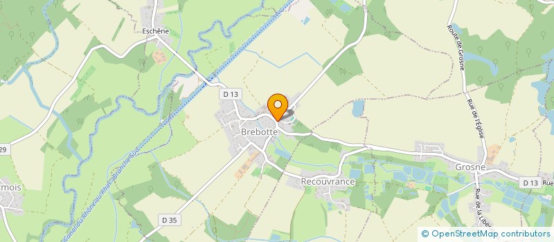 localisation de l'entreprise COMMUNE DE BREBOTTE à BREBOTTE
