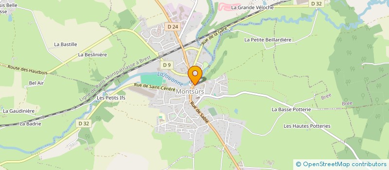 localisation de l'entreprise COMMUNE DE BREE  BREE