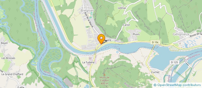 localisation de l'entreprise COMMUNE DE BREGNIER CORDON  BREGNIER-CORDON