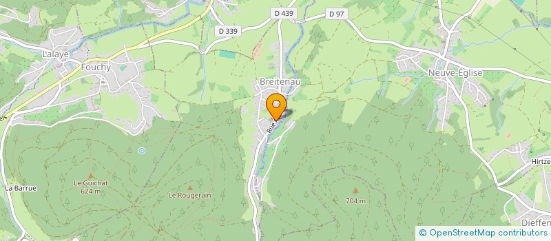 localisation de l'entreprise COMMUNE DE BREITENAU  BREITENAU