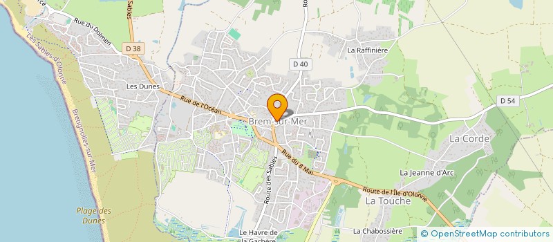 localisation de l'entreprise COMMUNE DE BREM-SUR-MER à BREM-SUR-MER