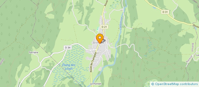 localisation de l'entreprise COMMUNE DE BRENOD  BRENOD