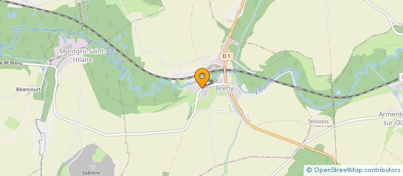 localisation de l'entreprise COMMUNE DE BRENY  BRENY