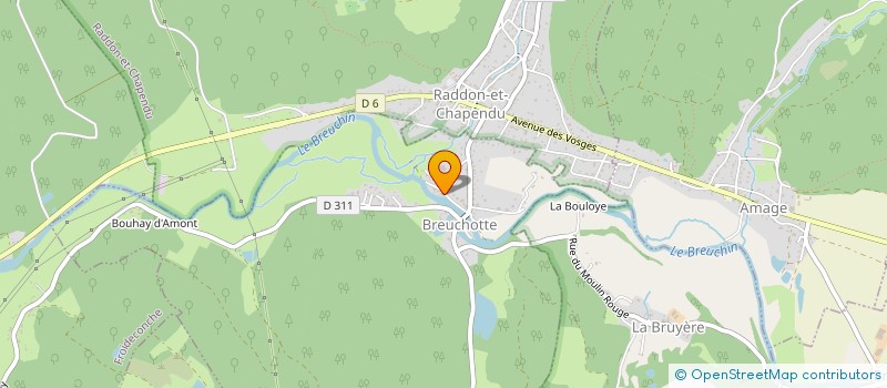 localisation de l'entreprise COMMUNE DE BREUCHOTTE  BREUCHOTTE