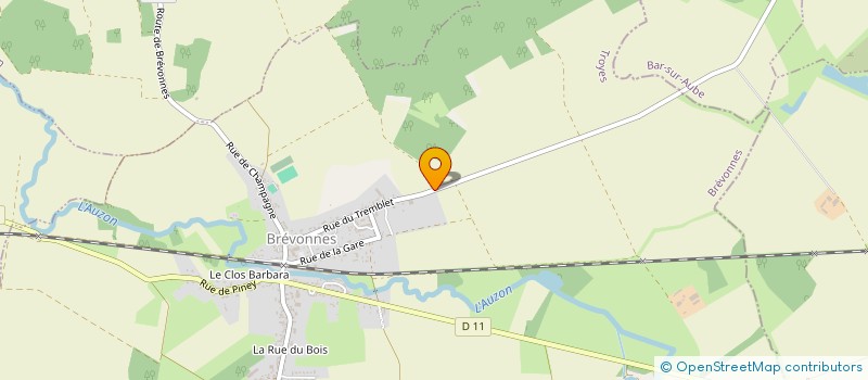 localisation de l'entreprise COMMUNE DE BREVONNES à BREVONNES