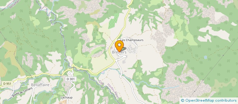 localisation de l'entreprise COMMUNE DE BREZIERS  BREZIERS