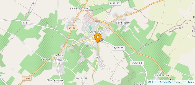 localisation de l'entreprise COMMUNE DE BRIE SOUS ARCHIAC  BRIE-SOUS-ARCHIAC