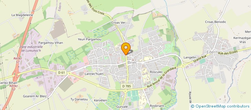 localisation de l'entreprise COMMUNE DE BRIEC  BRIEC