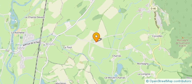 localisation de l'entreprise COMMUNE DE BRION  BRION