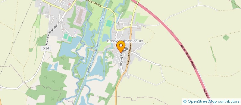 localisation de l'entreprise COMMUNE DE BRISSY HAMEGICOURT  BRISSY-HAMEGICOURT