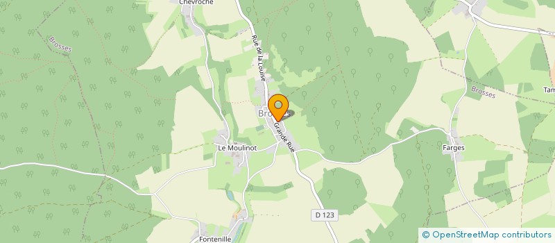 localisation de l'entreprise COMMUNE DE BROSSES  BROSSES