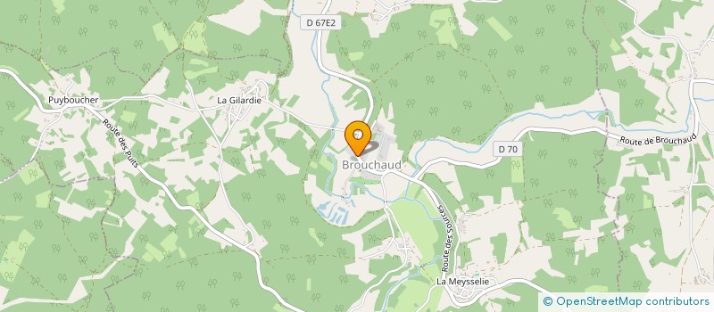 localisation de l'entreprise COMMUNE DE BROUCHAUD  BROUCHAUD