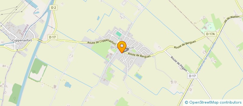 localisation de l'entreprise COMMUNE DE BROUCKERQUE  BROUCKERQUE