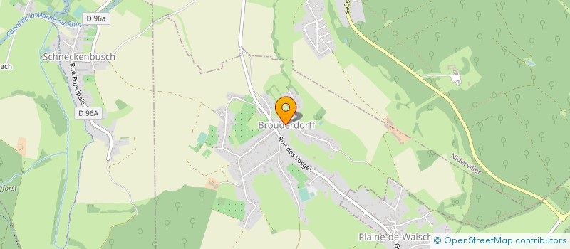 localisation de l'entreprise COMMUNE DE BROUDERDORFF  BROUDERDORFF