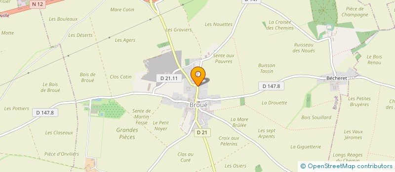 localisation de l'entreprise COMMUNE DE BROUE à BROUE
