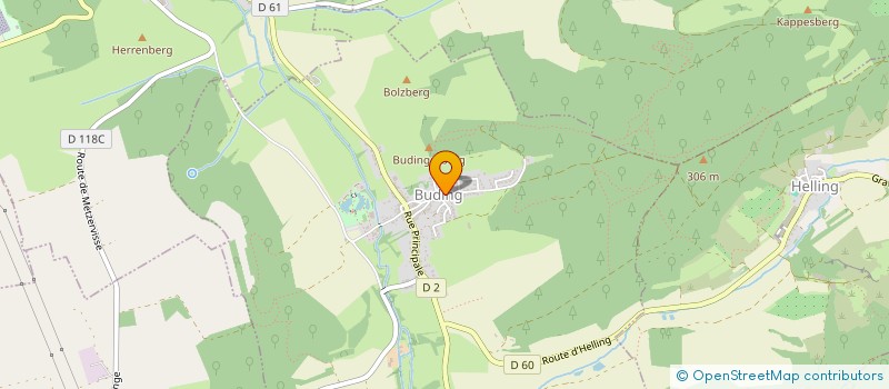 localisation de l'entreprise COMMUNE DE BUDING  BUDING