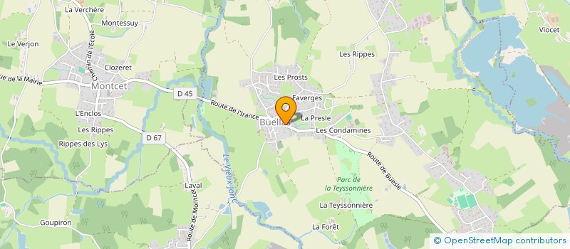 localisation de l'entreprise COMMUNE DE BUELLAS  BUELLAS