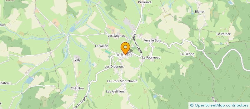 localisation de l'entreprise COMMUNE DE BUFFIERES  BUFFIERES