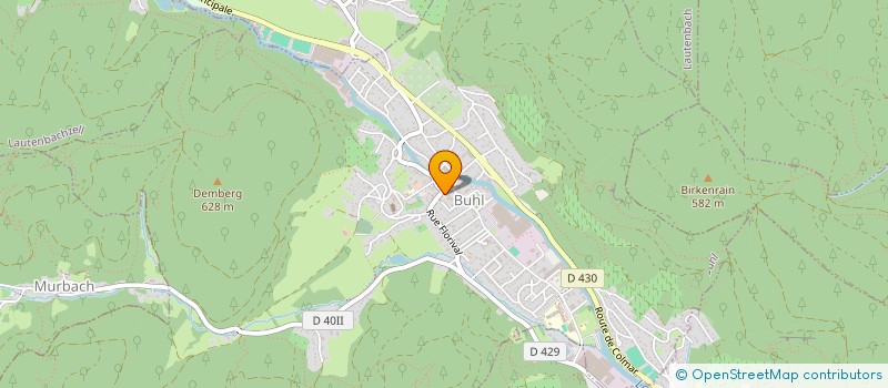 localisation de l'entreprise COMMUNE DE BUHL  BUHL