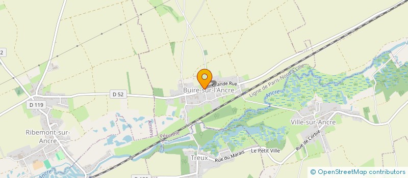 localisation de l'entreprise COMMUNE DE BUIRE SUR L'ANCRE  BUIRE-SUR-L'ANCRE