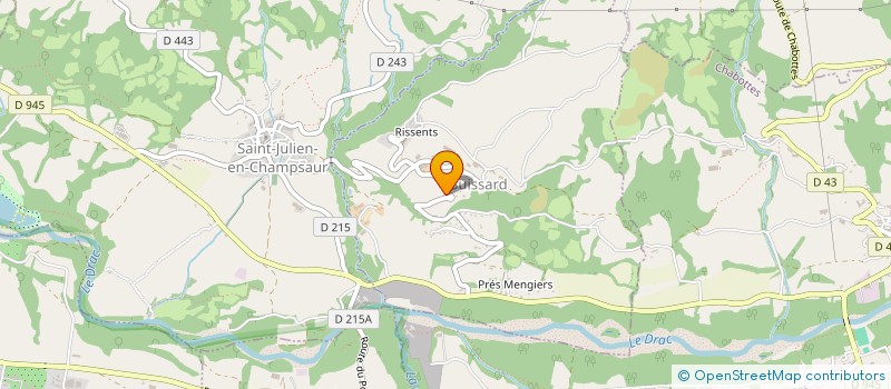 localisation de l'entreprise COMMUNE DE BUISSARD  BUISSARD