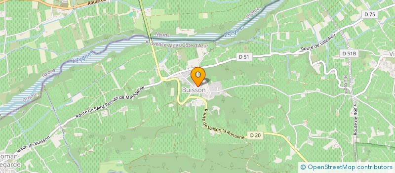 localisation de l'entreprise COMMUNE DE BUISSON  BUISSON