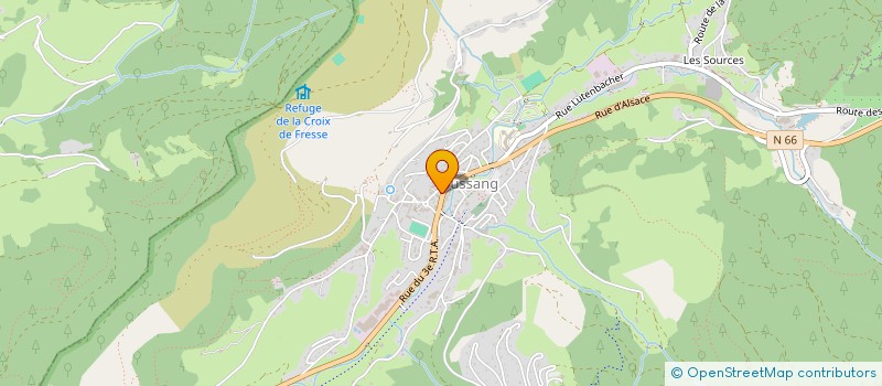 localisation de l'entreprise COMMUNE DE BUSSANG  BUSSANG