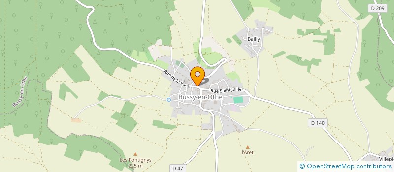 localisation de l'entreprise COMMUNE DE BUSSY EN OTHE  BUSSY-EN-OTHE