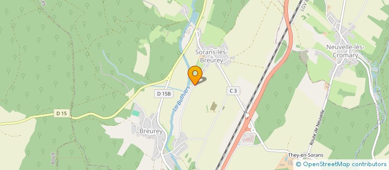 localisation de l'entreprise COMMUNE DE BUTHIERS  BUTHIERS