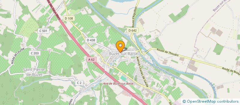 localisation de l'entreprise COMMUNE DE BUZET SUR BAISE à BUZET-SUR-BAISE