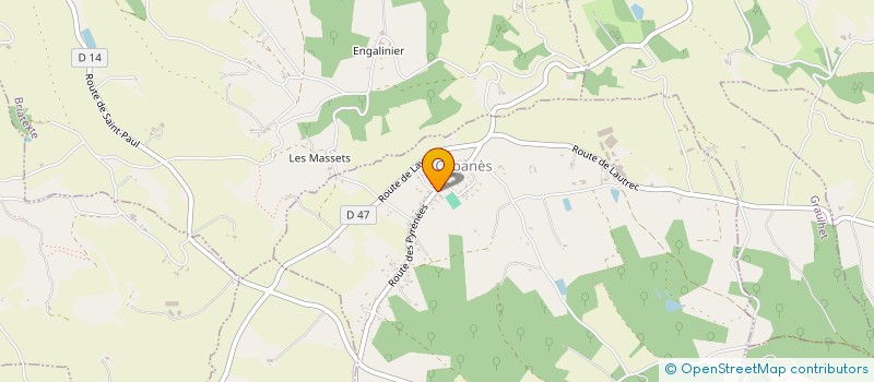 localisation de l'entreprise COMMUNE DE CABANES  CABANES