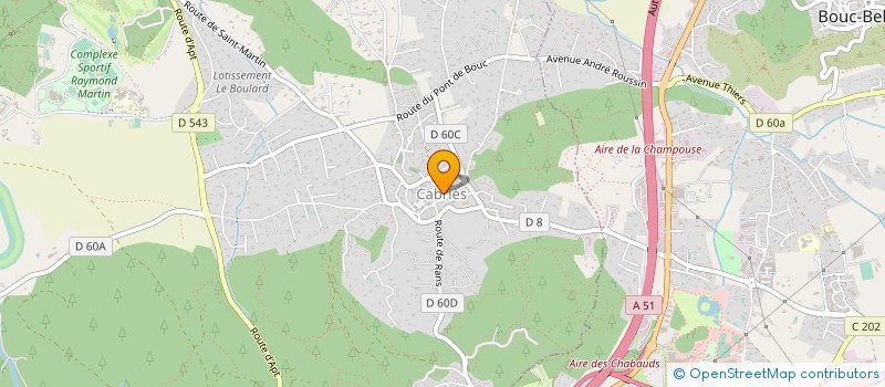 localisation de l'entreprise COMMUNE DE CABRIES à CABRIES