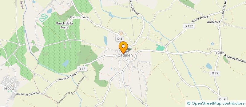 localisation de l'entreprise COMMUNE DE CADALEN à CADALEN