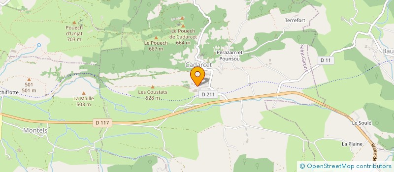 localisation de l'entreprise COMMUNE DE CADARCET à CADARCET