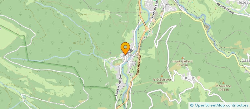 localisation de l'entreprise COMMUNE DE CADEAC  CADEAC