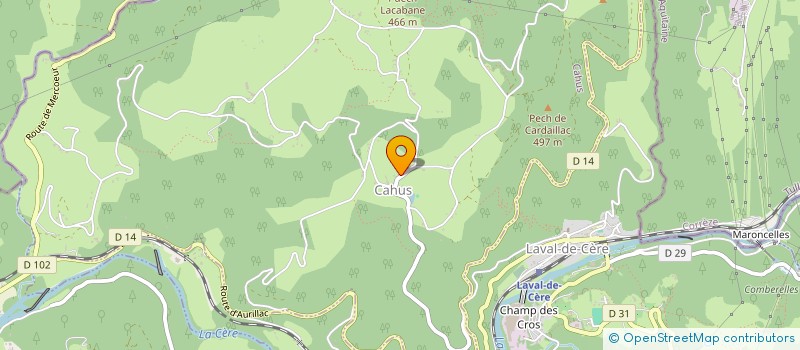localisation de l'entreprise COMMUNE DE CAHUS  CAHUS