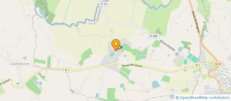 localisation de l'entreprise COMMUNE DE CAHUZAC  CAHUZAC