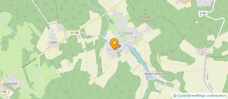 localisation de l'entreprise COMMUNE DE CAISNES  CAISNES