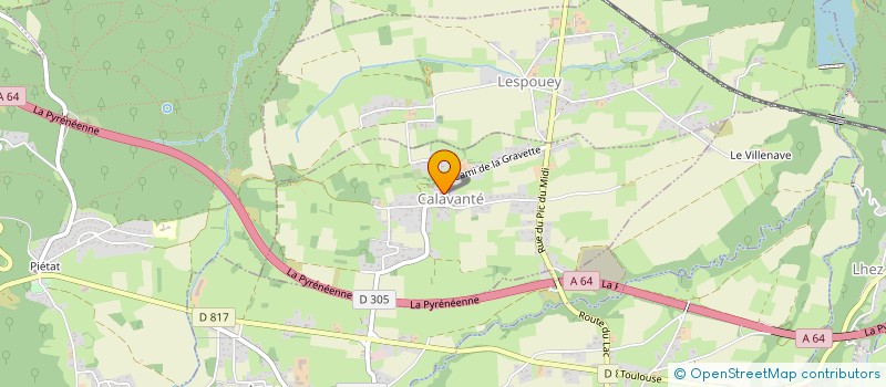 localisation de l'entreprise COMMUNE DE CALAVANTE  CALAVANTE