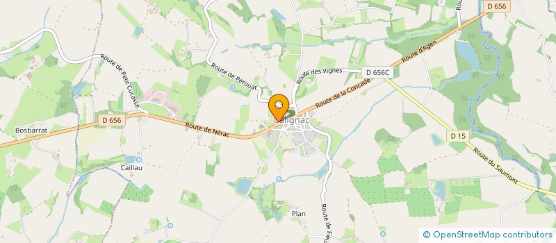 localisation de l'entreprise COMMUNE DE CALIGNAC  CALIGNAC