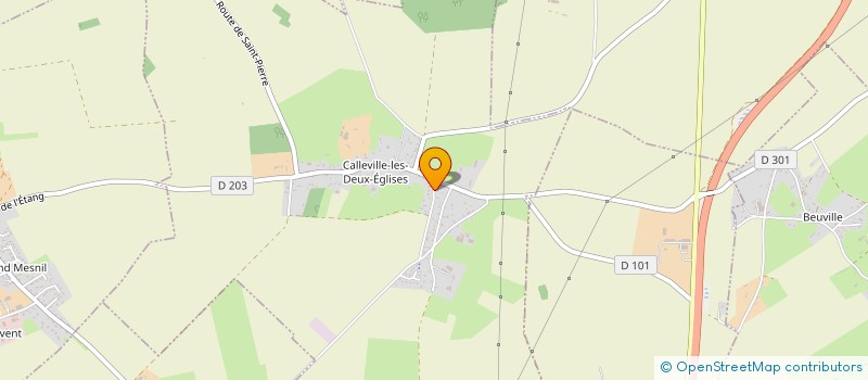 localisation de l'entreprise COMMUNE DE CALLEVILLE LES DEUX EGLISES  CALLEVILLE-LES-DEUX-EGLISES