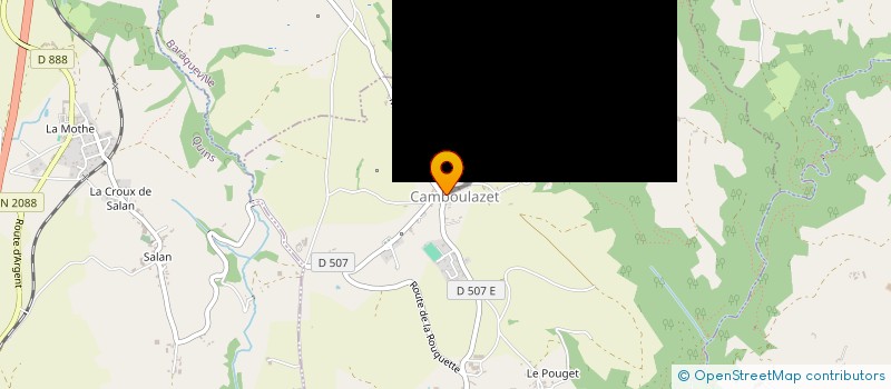 localisation de l'entreprise COMMUNE DE CAMBOULAZET  CAMBOULAZET