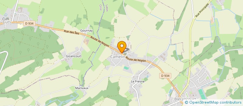 localisation de l'entreprise COMMUNE DE CAMELIN  CAMELIN