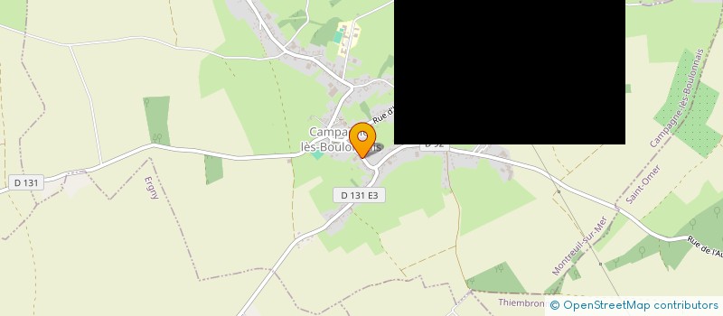 localisation de l'entreprise COMMUNE DE CAMPAGNE LES BOULONNAIS  CAMPAGNE-LES-BOULONNAIS