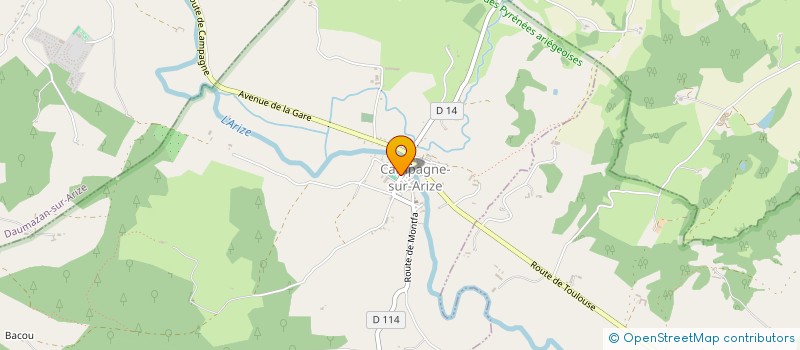 localisation de l'entreprise COMMUNE DE CAMPAGNE SUR ARIZE à CAMPAGNE-SUR-ARIZE