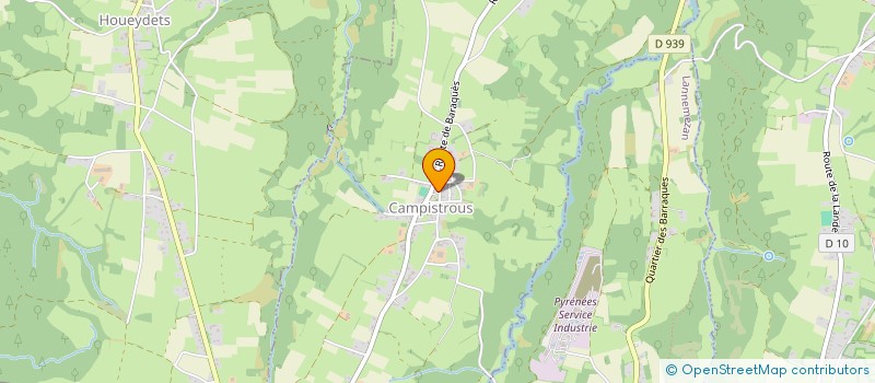 localisation de l'entreprise COMMUNE DE CAMPISTROUS  CAMPISTROUS