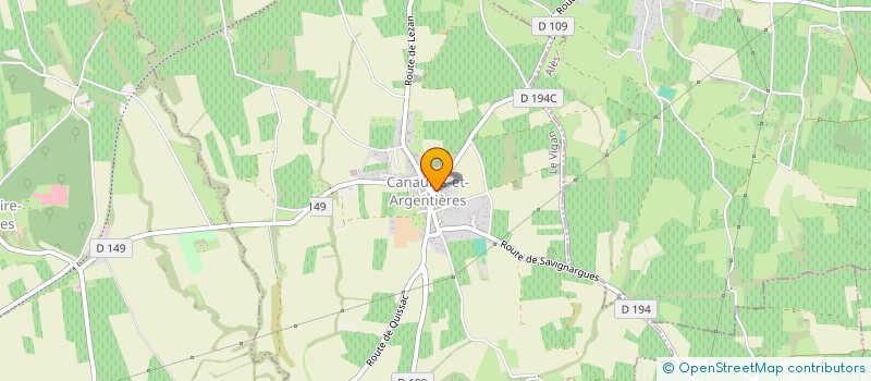 localisation de l'entreprise COMMUNE DE CANAULES-ET-ARGENTIERES  CANAULES-ET-ARGENTIERES